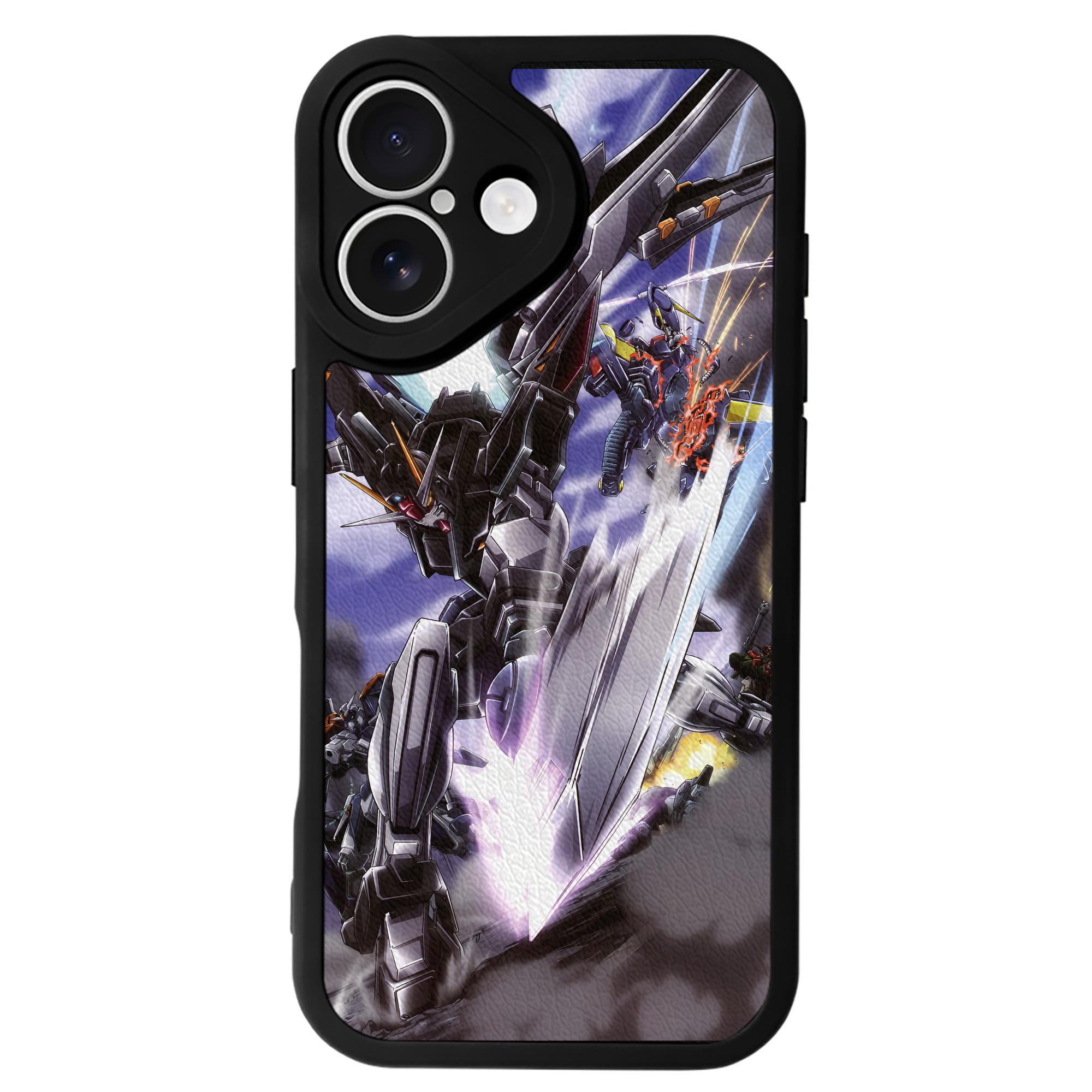 （画像用） 機動戦士ガンダム Mobile Suit Gundam 【iPhone 16シリーズ対応】シリコンスマホケース（レザー調） 材質：シリコン